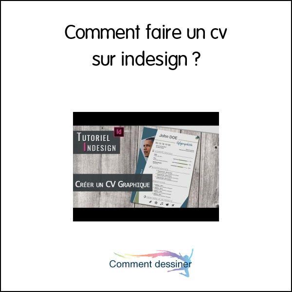 Comment faire un cv sur indesign